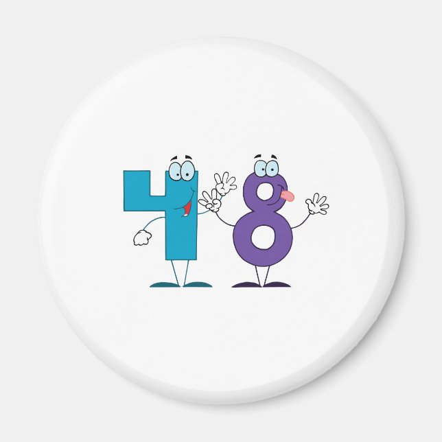 Happy Number 48 Magnet (Front)
