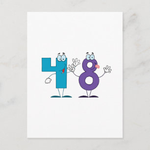 Happy Number 48 Postcard
