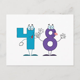 Happy Number 48 Postcard