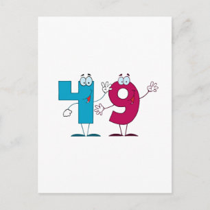 Happy Number 49 Postcard