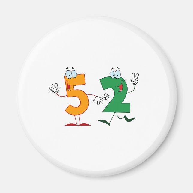 Happy Number 52 Magnet (Front)