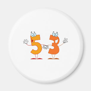 Happy Number 53 Magnet