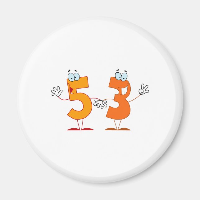 Happy Number 53 Magnet (Front)
