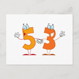 Happy Number 53 Postcard