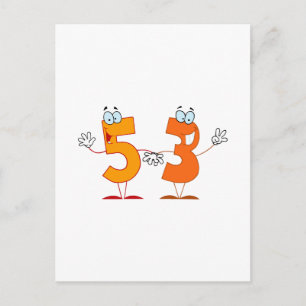 Happy Number 53 Postcard