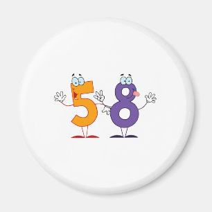 Happy Number 58 Magnet