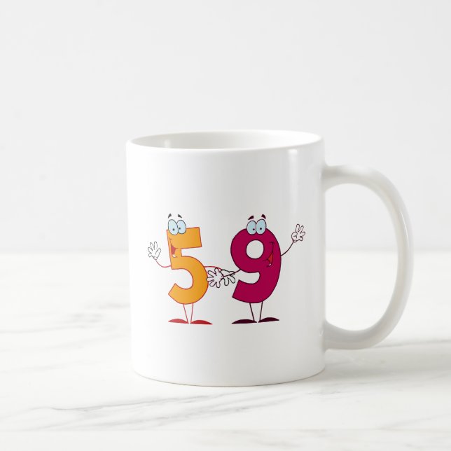 Happy Number 59 Coffee Mug (Right)