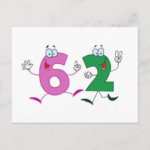 Happy Number 62 Postcard