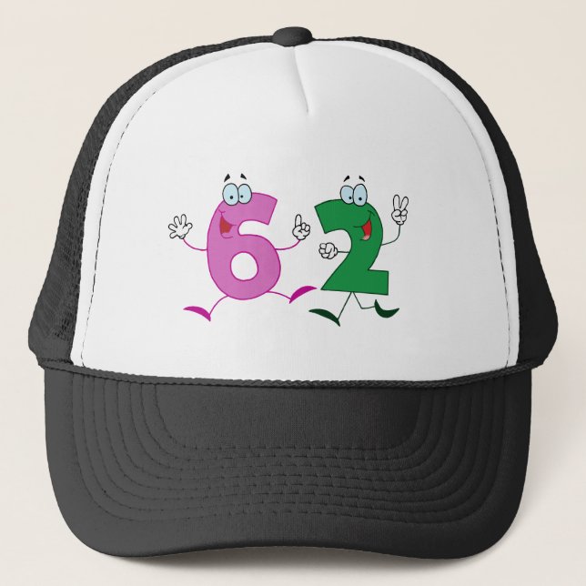 Happy Number 62 Trucker Hat (Front)