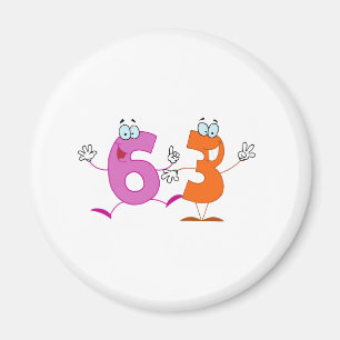 Happy Number 63 Magnet