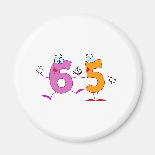 Happy Number 65 Magnet (Front)