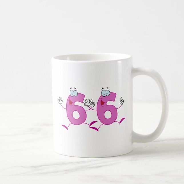Happy Number 66 Coffee Mug (Right)