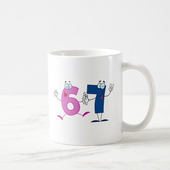Happy Number 67 Coffee Mug (Right)