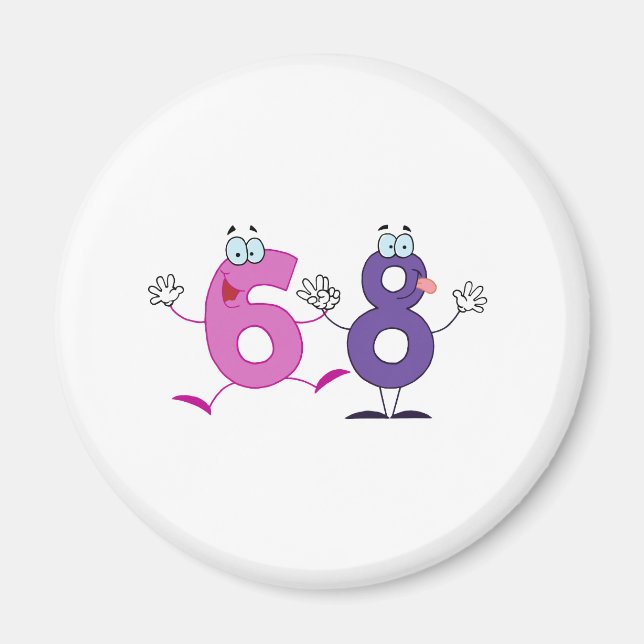 Happy Number 68 Magnet (Front)