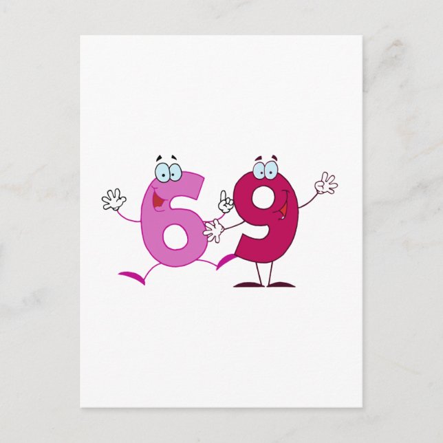 Happy Number 69 Postcard (Front)