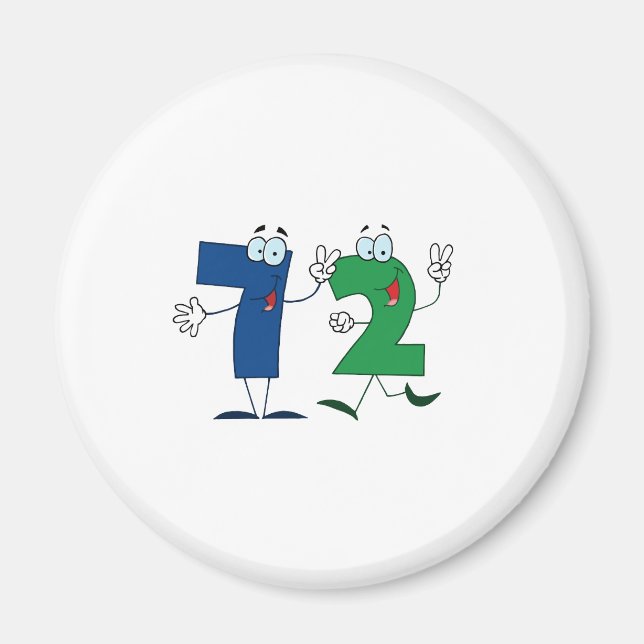 Happy Number 72 Magnet (Front)