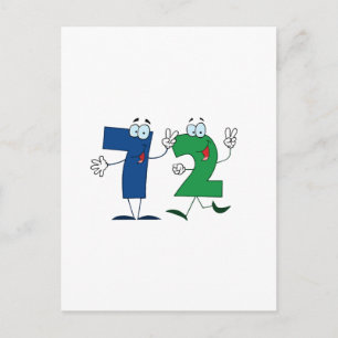 Happy Number 72 Postcard