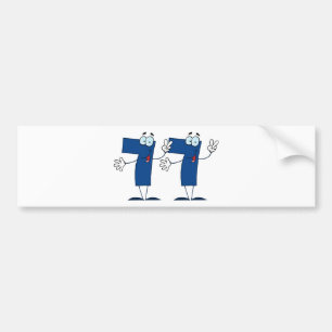 Happy Number 77 Bumper Sticker