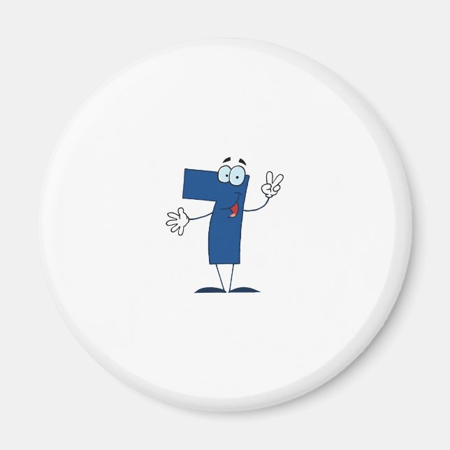 Happy Number 7 Magnet (Front)