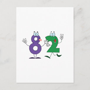 Happy Number 82 Postcard