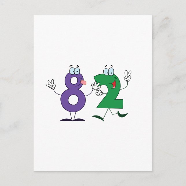 Happy Number 82 Postcard (Front)