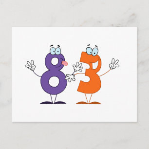 Happy Number 83 Postcard