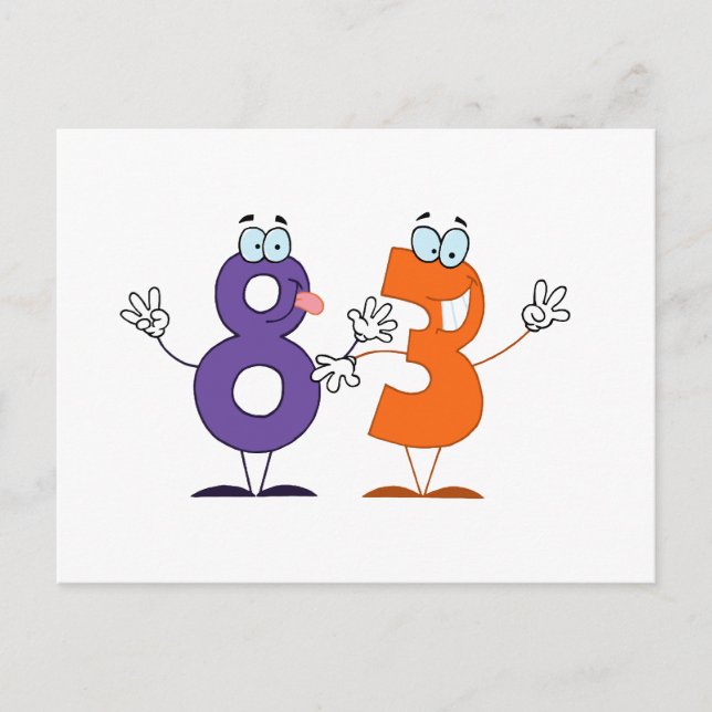 Happy Number 83 Postcard (Front)