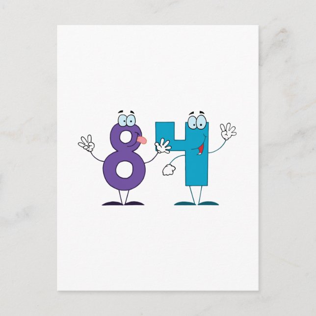 Happy Number 84 Postcard (Front)