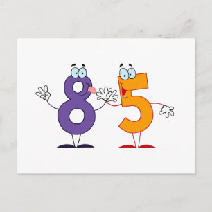 Happy Number 85 Postcard