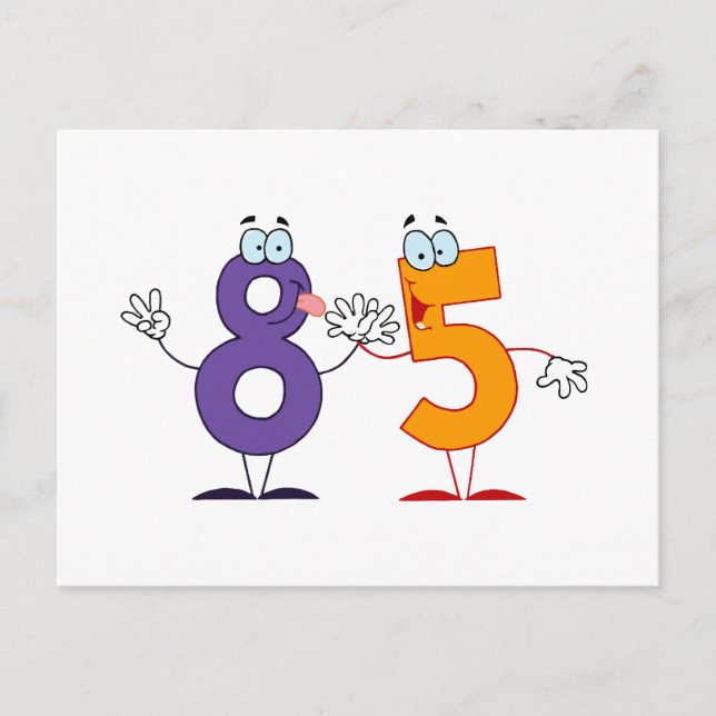 Happy Number 85 Postcard (Front)