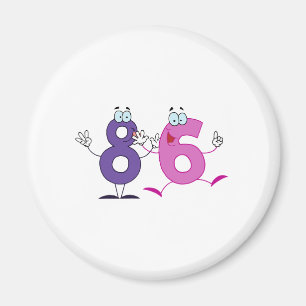Happy Number 86 Magnet