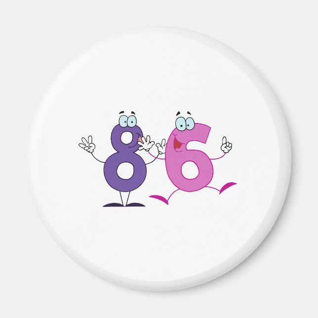 Happy Number 86 Magnet (Front)