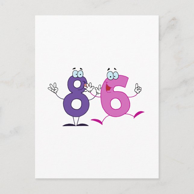 Happy Number 86 Postcard (Front)