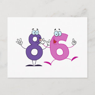 Happy Number 86 Postcard