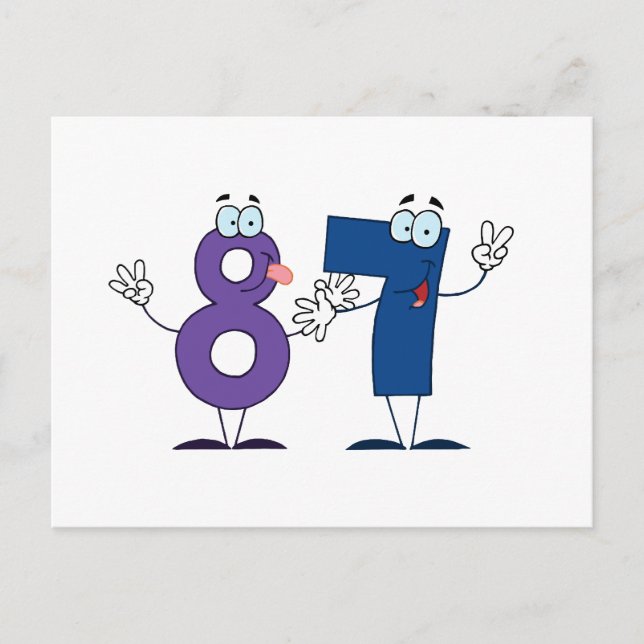 Happy Number 87 Postcard (Front)
