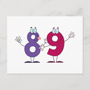 Happy Number 89 Postcard