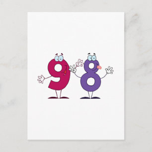 Happy Number 98 Postcard