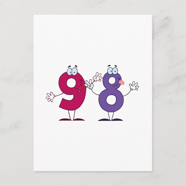 Happy Number 98 Postcard (Front)