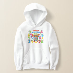Happy Number Day Cute Maths Hoodie for Kids