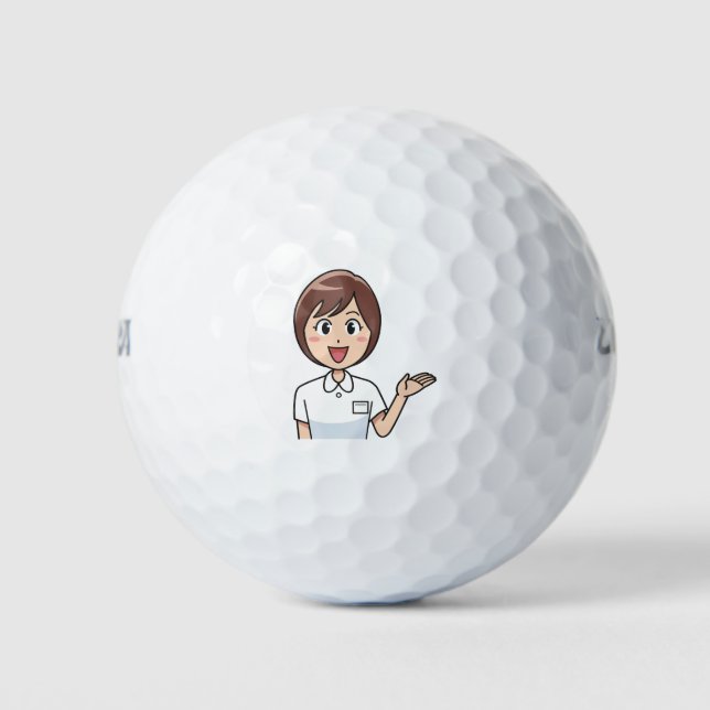 Happy Nurse Golf Balls (Front)