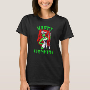 Happy Nurse O Ween Nurse Halloween Witch T-Shirt