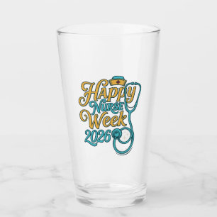 Happy Nurse Week 2026 Stethoscope Shirt Design_1 Glass