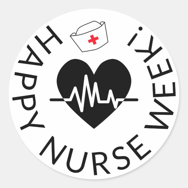 Happy Nurse week sticker (Front)