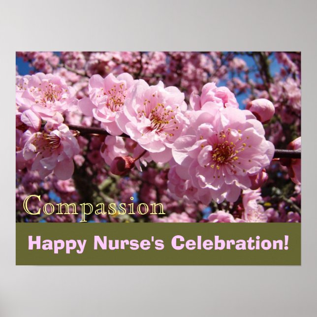 Happy Nurse's Celebration posters Compassion (Front)