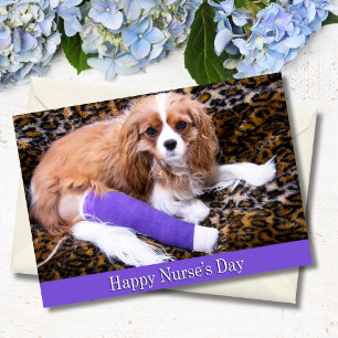 Happy Nurses Day Cavalier King Charles Card