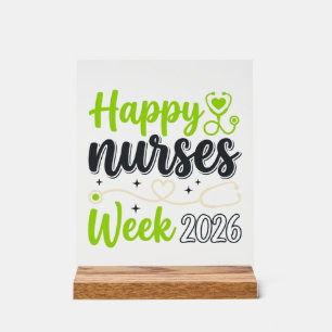 Happy Nurses Week 2026 Stethoscope Nurse Design_1 Acrylic Sign