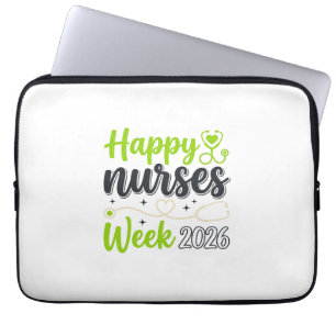 Happy Nurses Week 2026 Stethoscope Nurse Design_1 Laptop Sleeve