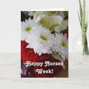 Happy Nurses Week!-Pretty Floral Bouquet Card