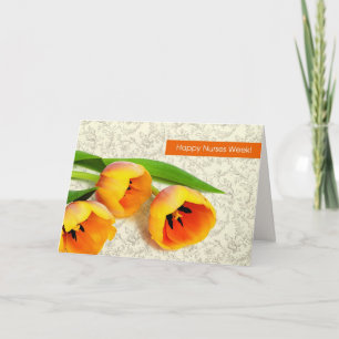 Happy Nurses Week. Spring Tulips  Card