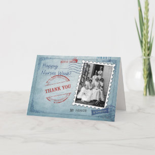 Happy Nurses Week. Vintage Photo Custom Card
